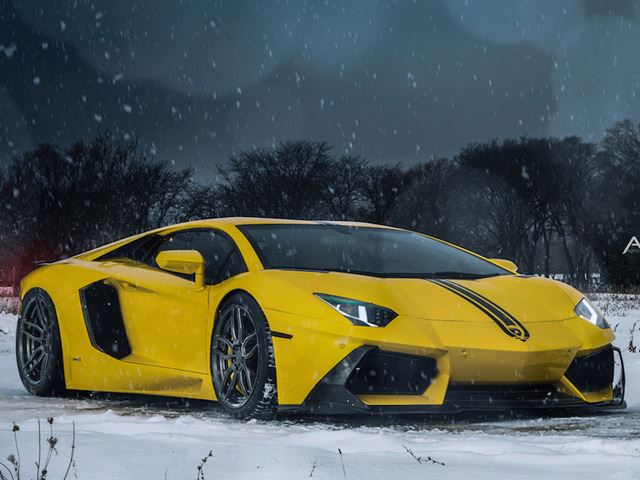 Суперкар снегоочиститель - Lamborghini Aventador Snow Plow Edition